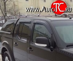 1 249 р. Комплект дефлекторов окон (Frontier) SkyLine Nissan Navara 2 D40 дорестайлинг (2004-2010)  с доставкой в г. Королёв