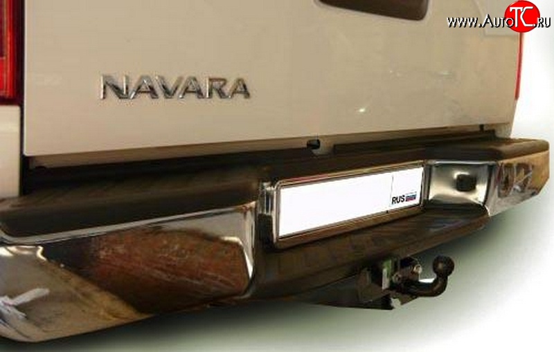 8 189 р. Фаркоп (бампер со ступенькой) NovLine Nissan Navara 2 D40 дорестайлинг (2004-2010)  с доставкой в г. Королёв