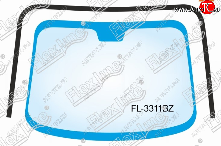 2 079 р. Молдинг лобового стекла FlexLine  Nissan Note  1 (2004-2013) E11 дорестайлинг, E11 рестайлинг  с доставкой в г. Королёв