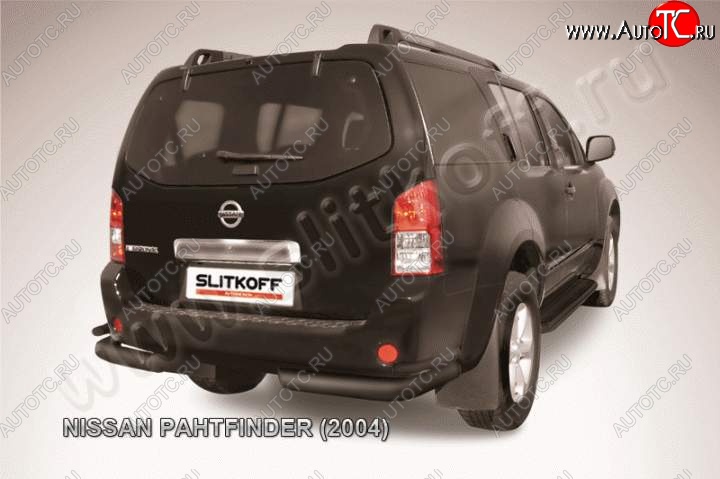 10 999 р. Уголки d76+d42 двойные Nissan Pathfinder R51 дорестайлинг (2004-2007) (Цвет: серебристый)  с доставкой в г. Королёв