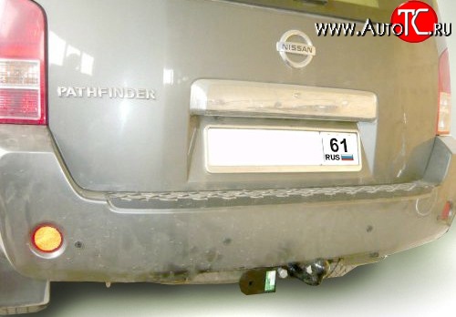 5 699 р. Фаркоп Лидер Плюс (до 1200 кг) Nissan Pathfinder R51 рестайлинг (2009-2014) (Без электропакета)  с доставкой в г. Королёв