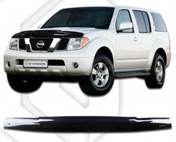 Дефлектор капота CA-Plastiс Nissan Pathfinder R51 рестайлинг (2009-2014)