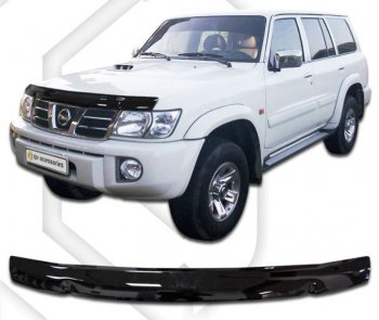 Дефлектор капота CA-Plastiс Nissan Patrol 5 Y61 дорестайлинг (1997-2001)