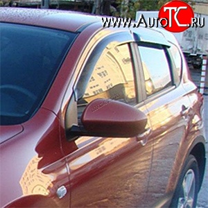 4 199 р. Дефлекторы окон (ветровики) Novline 4 шт Nissan Qashqai 1 J10 рестайлинг (2010-2013)  с доставкой в г. Королёв