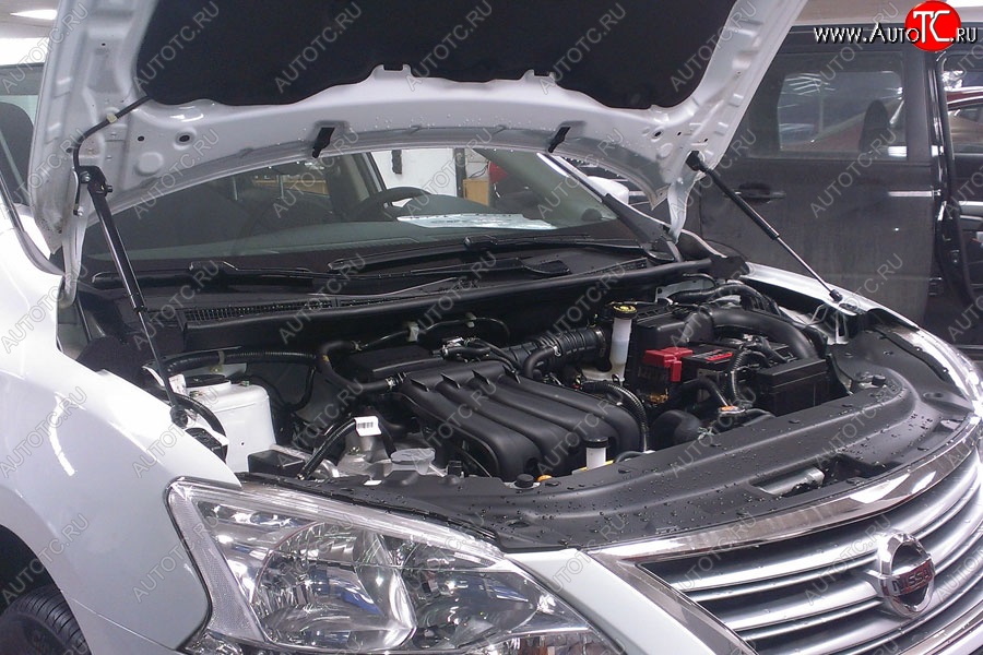 2 199 р. Газовые упоры капота Berkut Nissan Sentra 7 B17 (2014-2017)  с доставкой в г. Королёв