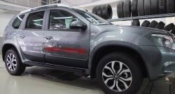 4 549 р. Накладки дверей RA (комплект)  Nissan Terrano  D10 (2013-2022) дорестайлинг, рестайлинг (Поверхность шагрень)  с доставкой в г. Королёв. Увеличить фотографию 3