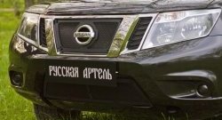 2 199 р. Защитная сетка решетки переднего бампера РА Nissan Terrano D10 дорестайлинг (2013-2016)  с доставкой в г. Королёв. Увеличить фотографию 2