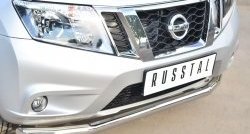 13 249 р. Одинарная защита переднего бампера диаметром 63 мм SLITKOFF Nissan Terrano D10 дорестайлинг (2013-2016)  с доставкой в г. Королёв. Увеличить фотографию 2