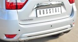 14 449 р. Одинарная защита заднего бампера из трубы диаметром 42 мм SLITKOFF Nissan Terrano D10 дорестайлинг (2013-2016)  с доставкой в г. Королёв. Увеличить фотографию 2