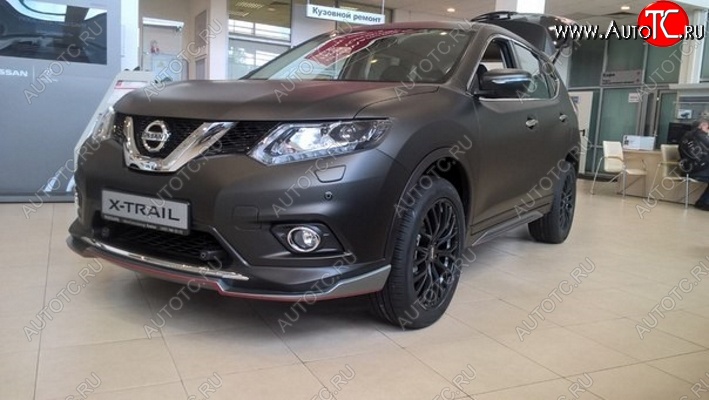 6 249 р. Накладка на передний бампер АвтоКрат  Nissan X-trail  3 T32 (2017-2022) рестайлинг (Неокрашенная)  с доставкой в г. Королёв