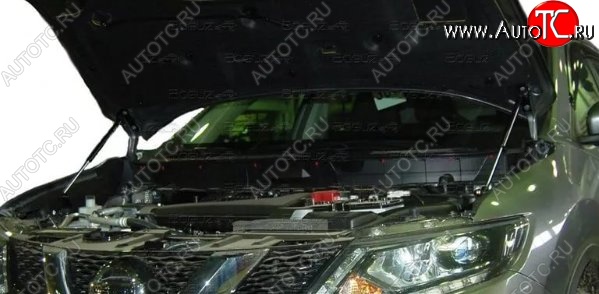 2 199 р. Газовые упоры капота Berkut Nissan X-trail 3 T32 рестайлинг (2017-2022)  с доставкой в г. Королёв