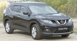 859 р. Зимняя заглушка решетки переднего бампера РА Nissan X-trail 3 T32 дорестайлинг (2013-2018)  с доставкой в г. Королёв. Увеличить фотографию 5