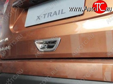 2 399 р. Накладка на ручку багажника СТ Nissan X-trail 3 T32 рестайлинг (2017-2022)  с доставкой в г. Королёв