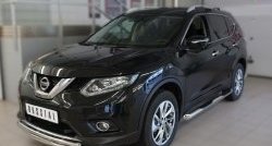 18 399 р. Защита переднего бампера (2 трубыØ63 и 42 мм, нержавейка) SLITKOFF  Nissan X-trail  3 T32 (2013-2018) дорестайлинг  с доставкой в г. Королёв. Увеличить фотографию 4