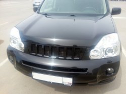 7 299 р. Решетка радиатора GENEFIELD Nissan X-trail 2 T31 дорестайлинг (2007-2011) (Неокрашенная)  с доставкой в г. Королёв. Увеличить фотографию 2