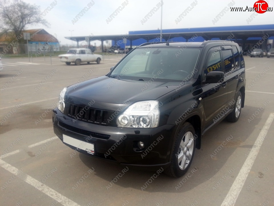 7 299 р. Решетка радиатора GENEFIELD Nissan X-trail 2 T31 дорестайлинг (2007-2011) (Неокрашенная)  с доставкой в г. Королёв