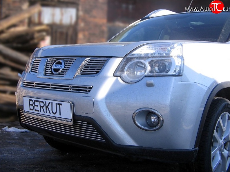 6 999 р. Декоративная вставка воздухозаборника Berkut Nissan X-trail 2 T31 рестайлинг (2010-2015)  с доставкой в г. Королёв