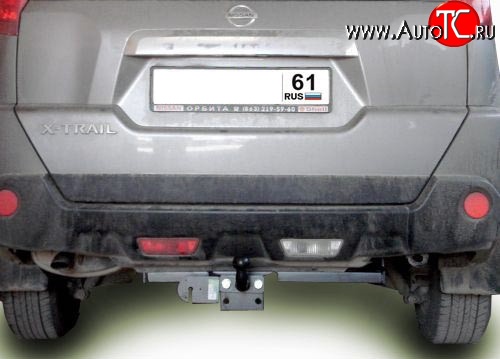 8 999 р. Фаркоп Лидер Плюс (до 1200 кг)  Nissan X-trail  2 T31 (2007-2011) дорестайлинг (Без электропакета)  с доставкой в г. Королёв