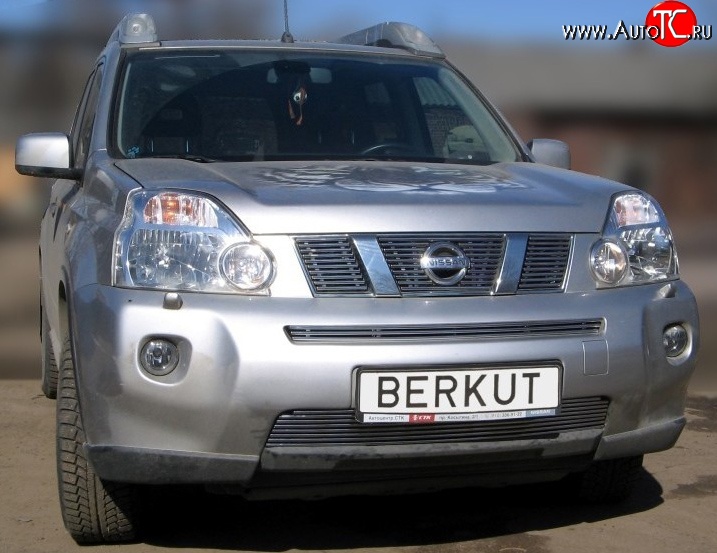 6 299 р. Декоративная вставка решетки радиатора T31 Berkut Nissan X-trail 2 T31 рестайлинг (2010-2015)  с доставкой в г. Королёв