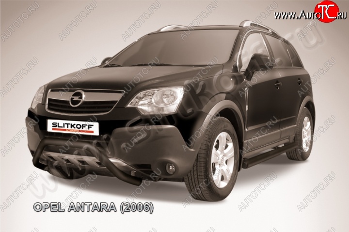 17 549 р. Кенгурятник d57 низкий мини Opel Antara (2006-2010) (Цвет: серебристый)  с доставкой в г. Королёв