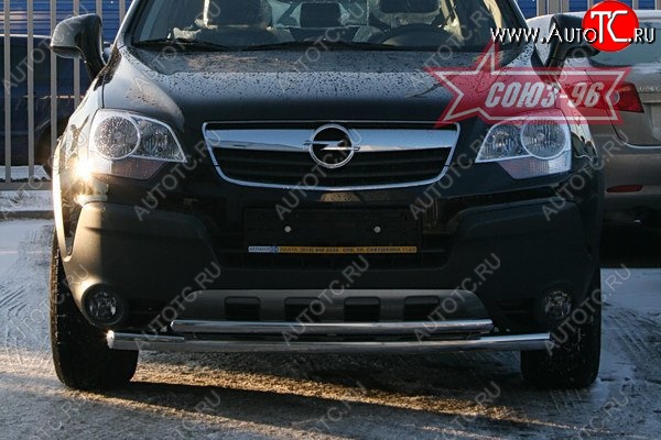 15 299 р. Защита переднего бампера двойная Souz-96 (d460/42) Opel Antara (2006-2010)  с доставкой в г. Королёв