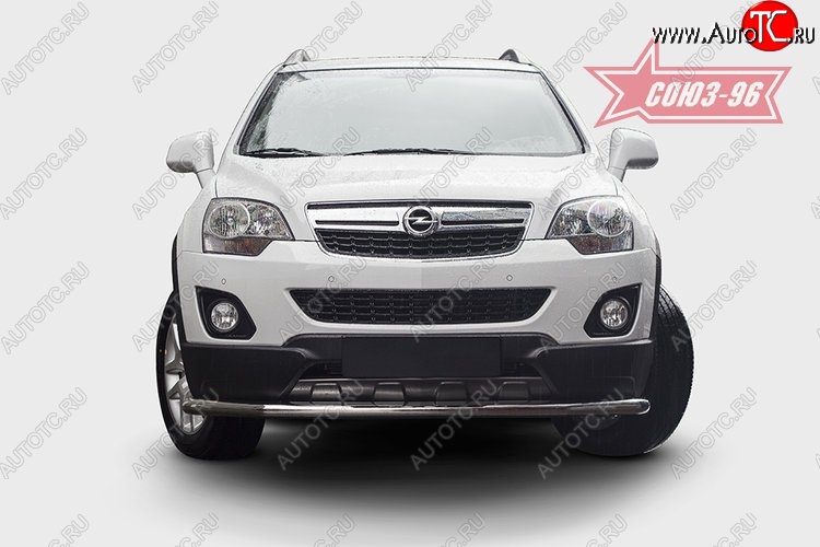 16 469 р. Защита переднего бампера одинарная Souz-96 (d60) Opel Antara рестайлинг (2010-2015)  с доставкой в г. Королёв