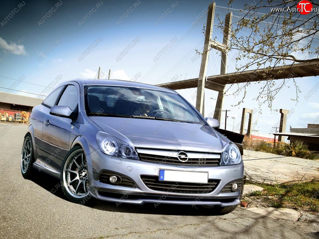 15 599 р. Накладка на передний бампер R1 Opel Astra H GTC хэтчбек 3 дв. рестайлинг (2006-2011)  с доставкой в г. Королёв