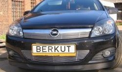 5 199 р. Декоративная вставка воздухозаборника Berkut Opel Astra H хэтчбек 5дв дорестайлинг (2004-2007)  с доставкой в г. Королёв. Увеличить фотографию 1