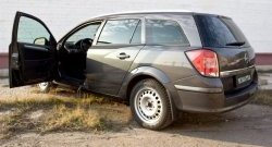 1 399 р. Накладки на порожки автомобиля RA Opel Astra H универсал (2004-2007) (Комплект (4 шт.))  с доставкой в г. Королёв. Увеличить фотографию 2