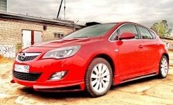 3 999 р. Накладка Sport на передний бампер Opel Astra J хэтчбек 5 дв.  рестайлинг (2012-2017) (Неокрашенная)  с доставкой в г. Королёв. Увеличить фотографию 6