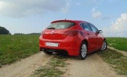 3 899 р. Накладка Sport на задний бампер Opel Astra J хэтчбек 5 дв.  рестайлинг (2012-2017) (Неокрашенная)  с доставкой в г. Королёв. Увеличить фотографию 2