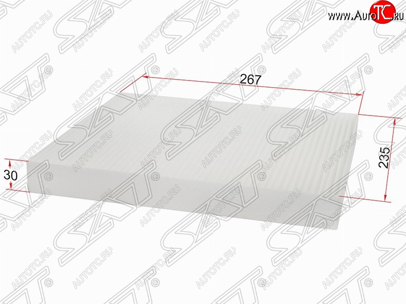 275 р. Фильтр салонный SAT (267х235х30 mm)  Opel Astra  G - Zafira ( A,  В)  с доставкой в г. Королёв