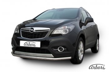 12 149 р. Защита переднего бампера Arbori (нержавейка, 1 труба d57 mm). Opel Mokka  дорестайлинг (2012-2016)  с доставкой в г. Королёв. Увеличить фотографию 2