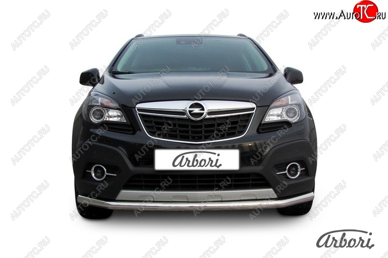 12 149 р. Защита переднего бампера Arbori (нержавейка, 1 труба d57 mm). Opel Mokka  дорестайлинг (2012-2016)  с доставкой в г. Королёв