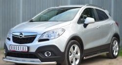 16 999 р. Одинарная защита переднего бампера диаметром 63 мм SLITKOFF Opel Mokka  дорестайлинг (2012-2016)  с доставкой в г. Королёв. Увеличить фотографию 4