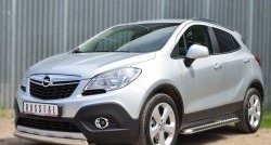 14 949 р. Защита переднего бампера (Ø75х42 мм, нержавейка) Russtal Opel Mokka  дорестайлинг (2012-2016)  с доставкой в г. Королёв. Увеличить фотографию 4