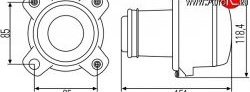 15 499 р. Модуль ближнего света Hella 1BL 008 193-001 c линзой Mazda 626 GE седан (1991-1997) (Без пыльника)  с доставкой в г. Королёв. Увеличить фотографию 2