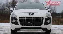 14 309 р. Одинарная защита переднего бампера диаметром трубы 60 мм Souz-96 Peugeot 3008 дорестайлинг (2009-2013)  с доставкой в г. Королёв. Увеличить фотографию 2