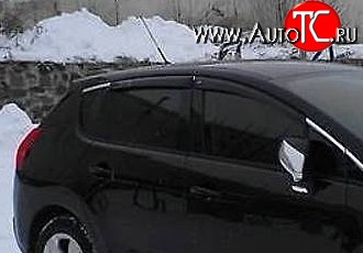 999 р. Комплект дефлекторов окон (ветровиков) 4 шт. Russtal Peugeot 3008 дорестайлинг (2009-2013)  с доставкой в г. Королёв