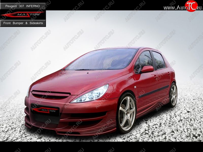 27 699 р. Передний бампер Inferno Peugeot 307 универсал дорестайлинг (2001-2005)  с доставкой в г. Королёв