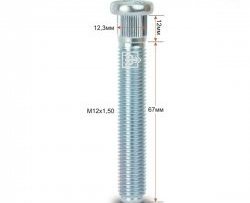 Забивная шпилька 67 мм ступицы Вектор M12 1.5 67 Toyota RAV4 CA20 3 дв. дорестайлинг (2000-2003) 