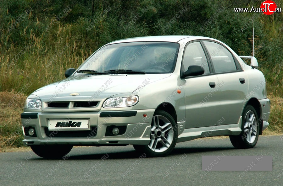 10 699 р. Передний бампер Nika Daewoo Lanos T100 дорестайлинг, седан (1997-2002) (Неокрашенный, Без вставок под ПТФ)  с доставкой в г. Королёв