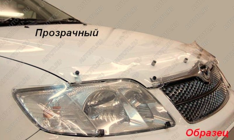 2 199 р. Дефлектор капота CA-Plastiс  ГАЗ 31105  Волга (2003-2009) дорестайлинг, рестайлинг (серия Classic прозрачный)  с доставкой в г. Королёв