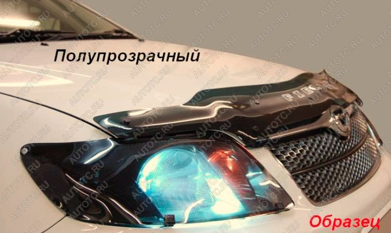 2 059 р. Дефлектор капота (Т241 Т246) CA-Plastiс  Toyota Caldina  T240 (2002-2007) универсал дорестайлинг, универсал рестайлинг (серия Classic полупрозрачный, Без надписи)  с доставкой в г. Королёв