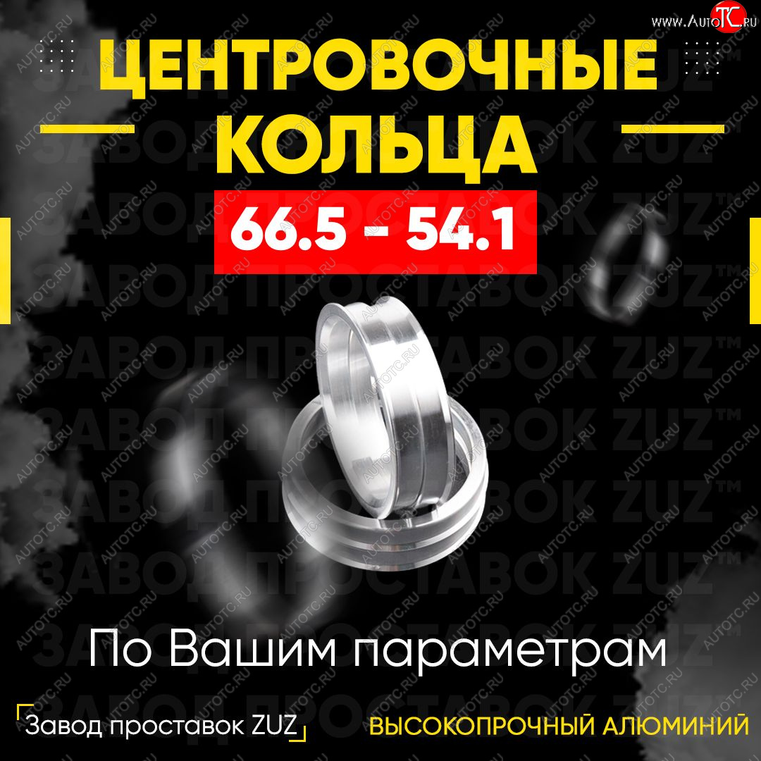 1 269 р. Алюминиевое центровочное кольцо (4 шт) ЗУЗ 54.1 x 66.5    с доставкой в г. Королёв