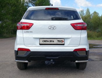 11 749 р. Защита заднего бампера (уголки, d42,4 мм) TCC Hyundai Creta GS дорестайлинг (2015-2019)  с доставкой в г. Королёв. Увеличить фотографию 1