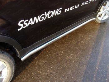 Защита порогов труба d60,3 мм ТСС Тюнинг SSANGYONG (Ссан) Actyon (Актион) (2013-2021) рестайлинг ()