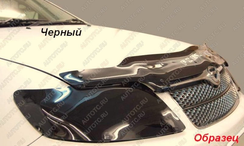 1 799 р. Защита фар CA-Plastic  Ford Focus  2 (2004-2008) хэтчбэк 3 дв. дорестайлинг, хэтчбэк 5 дв. дорестайлинг (Classic черный)  с доставкой в г. Королёв