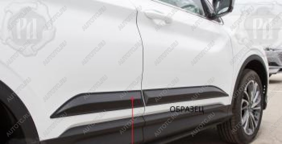 1 489 р. Молдинг двери передний левый Русская Артель  KIA Soul  PS (2017-2019) рестайлинг (глянец под покраску)  с доставкой в г. Королёв