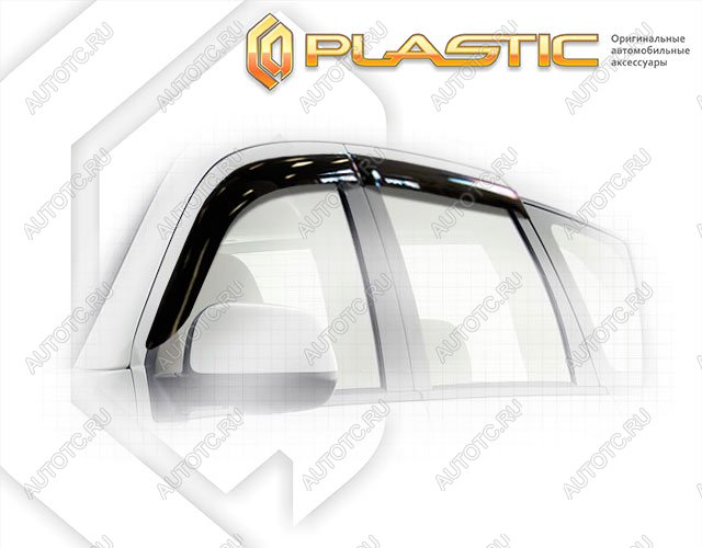 2 799 р. Ветровики дверей Classic полупрозрачный CA Plastic на Citroen C-Crosser  2007–н.в.  с доставкой в г. Королёв